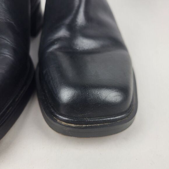 Franco Sarto Chelsea Black Leather Ankle Boots Size 6M - Picture 8 of 15